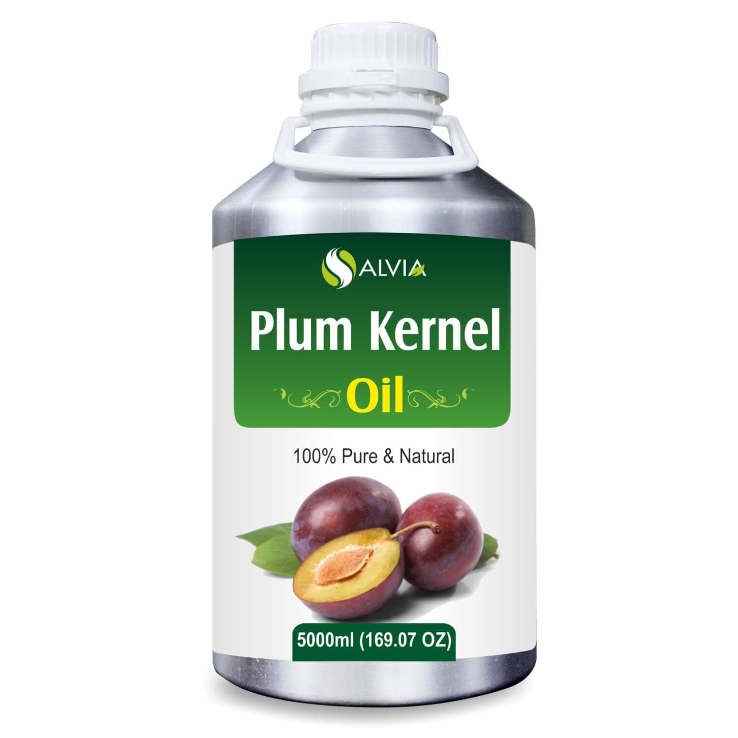 Salvia Natural Carrier Oils 5000ml Plum Kernel Oil (Prunus Domestica) 100% Natural Pure Carrier Oil Anti-Aging Properties, Ideal For Aromatherapy, Hydrates Skin, Soothes Skin Redness & Irritation, Prevents Hair Damage Salvia Natural Carrier Oils 5000ml Plum Kernel Oil (Prunus Domestica) 100% Natural Pure Carrier Oil Anti-Aging Properties, Ideal For Aromatherapy, Hydrates Skin, Soothes Skin Redness & Irritation, Prevents Hair Damage